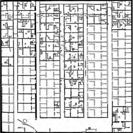 Trazado de Tell-el-Amarna, ciudad de Akenaton